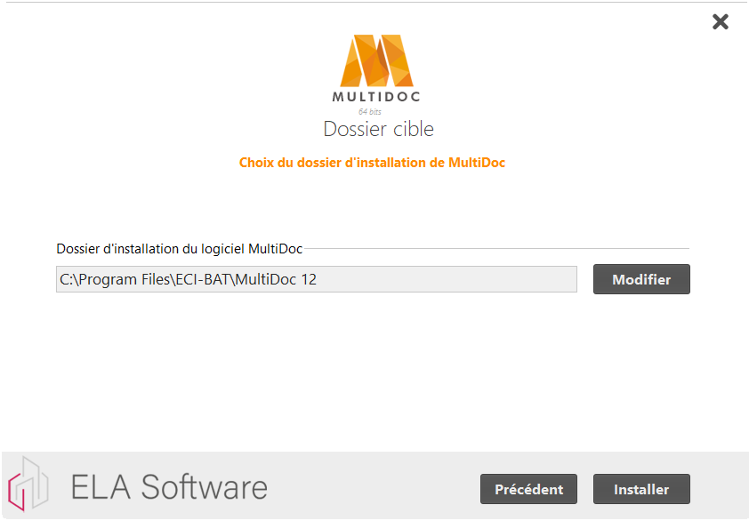 Choisir où installer Multidoc