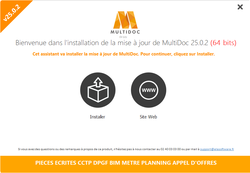 Bienvenue dans la mise à jour de Multidoc